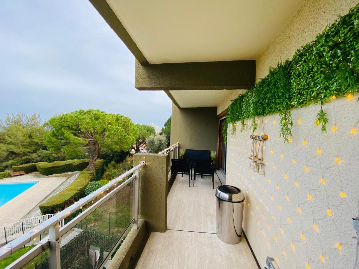 Appartement Cote D'Azur Plage - Piscine - Tennis Villeneuve-Loubet Exterior foto